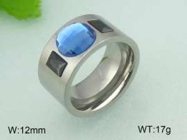 Stainless Steel Stone&Crystal Ring