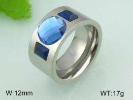 Stainless Steel Stone&Crystal Ring