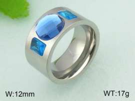 Stainless Steel Stone&Crystal Ring