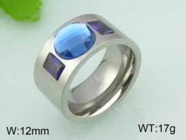 Stainless Steel Stone&Crystal Ring
