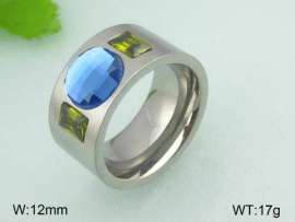 Stainless Steel Stone&Crystal Ring