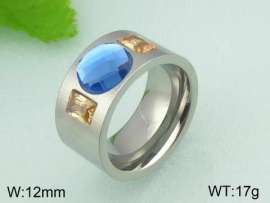 Stainless Steel Stone&Crystal Ring