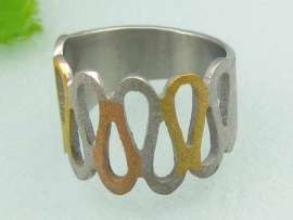 Stainless Steel Stone&Crystal Ring