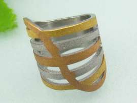 Stainless Steel Stone&Crystal Ring