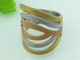 Stainless Steel Stone&Crystal Ring