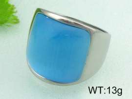 Stainless Steel Stone&Crystal Ring