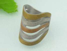 Stainless Steel Stone&Crystal Ring