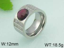 Stainless Steel Stone&Crystal Ring