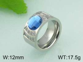 Stainless Steel Stone&Crystal Ring
