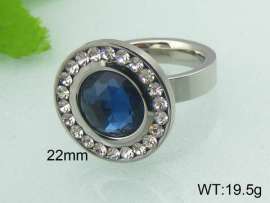 Stainless Steel Stone&Crystal Ring