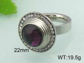 Stainless Steel Stone&Crystal Ring