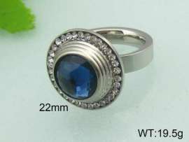 Stainless Steel Stone&Crystal Ring