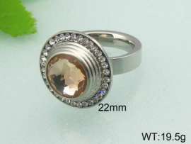 Stainless Steel Stone&Crystal Ring
