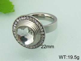 Stainless Steel Stone&Crystal Ring