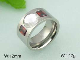 Stainless Steel Stone&Crystal Ring