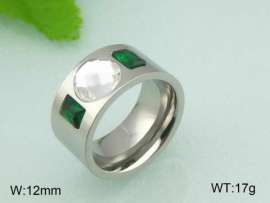 Stainless Steel Stone&Crystal Ring
