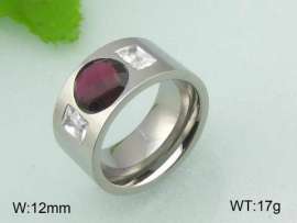 Stainless Steel Stone&Crystal Ring