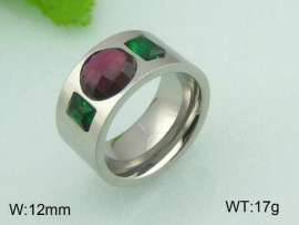 Stainless Steel Stone&Crystal Ring