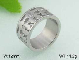 Stainless Steel Stone&Crystal Ring