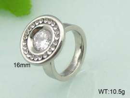 Stainless Steel Stone&Crystal Ring