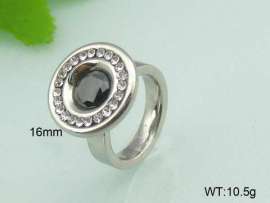 Stainless Steel Stone&Crystal Ring