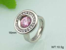 Stainless Steel Stone&Crystal Ring