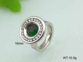 Stainless Steel Stone&Crystal Ring