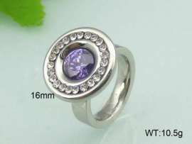 Stainless Steel Stone&Crystal Ring