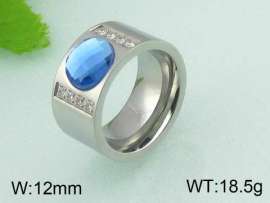 Stainless Steel Stone&Crystal Ring
