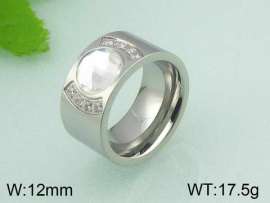 Stainless Steel Stone&Crystal Ring