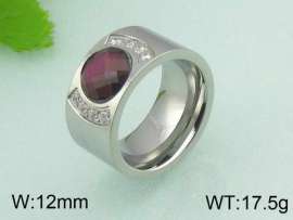 Stainless Steel Stone&Crystal Ring