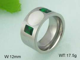Stainless Steel Stone&Crystal Ring