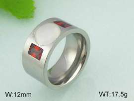 Stainless Steel Stone&Crystal Ring