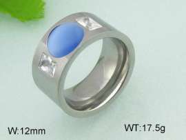 Stainless Steel Stone&Crystal Ring