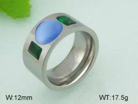 Stainless Steel Stone&Crystal Ring