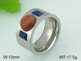 Stainless Steel Stone&Crystal Ring