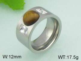 Stainless Steel Stone&Crystal Ring