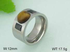Stainless Steel Stone&Crystal Ring