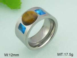 Stainless Steel Stone&Crystal Ring