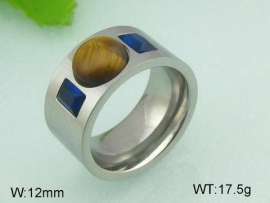 Stainless Steel Stone&Crystal Ring