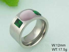 Stainless Steel Stone&Crystal Ring