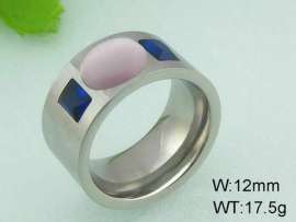 Stainless Steel Stone&Crystal Ring
