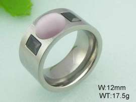 Stainless Steel Stone&Crystal Ring