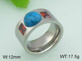 Stainless Steel Stone&Crystal Ring