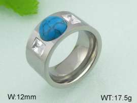 Stainless Steel Stone&Crystal Ring