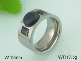 Stainless Steel Stone&Crystal Ring