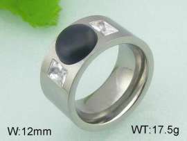 Stainless Steel Stone&Crystal Ring
