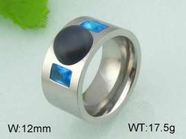 Stainless Steel Stone&Crystal Ring