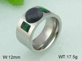 Stainless Steel Stone&Crystal Ring