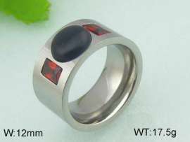 Stainless Steel Stone&Crystal Ring